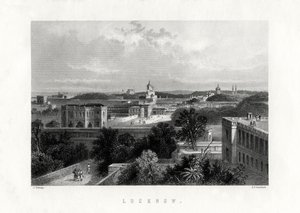 Lucknow, hovedstaden i delstaten Uttar Pradesh, India, 1800-tallet