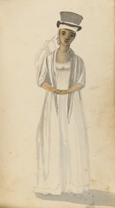 Portrett av en vestindisk dame, tidlig på 1800-tallet (akvarell) av Edward Pelham Brenton