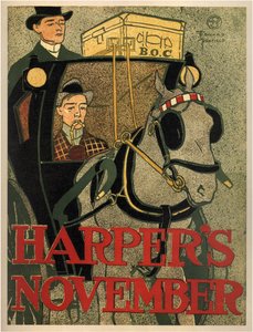 Harpers november, 1896 av Edward Penfield