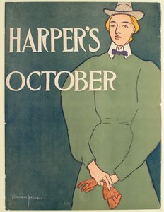 Kvinne i grønn kjole, oktober, Harper