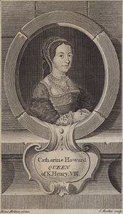Catherine Howard, femte kone til kong Henry VIII (gravering)