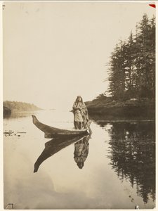 [Lenge trosser mitt solide fartøy bølge og tidevann] av Edward S. Curtis