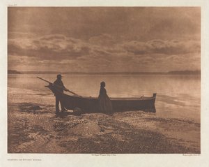 Portfolio IX, Plate 312: Kveld på Puget Sound av Edward S. Curtis