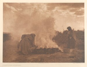 Keramikkbrennere på Santa Clara av Edward S. Curtis