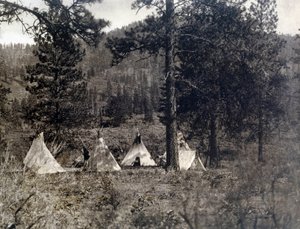 Indian of America: leiren til Spokane-indianerne av Edward Sheriff Curtis