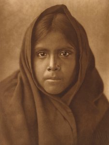 Qahatika Girl, ca. 1907 (fotogravyr i stort format) av Edward Sheriff Curtis