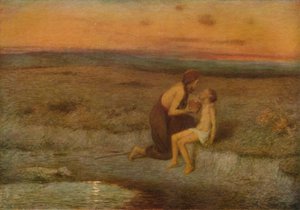 Hagar og Ismael, 1800-tallet av William Edward Stott