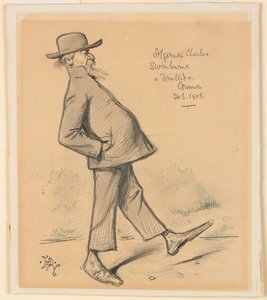 Algernon Charles Swinburne på Wimbledon Common av Edward Tennyson Reed
