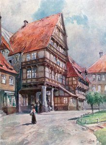 Hildesheim (fargelitografi) av Edward Theodore Compton