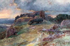 Regenstein (fargelitografi) av Edward Theodore Compton