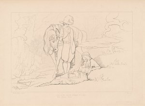Nær var han kommet... av Edward Webb, after George Elgar Hicks