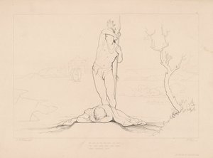 Han byr meg tørke det siste... av Edward Webb, after George Elgar Hicks