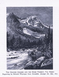 The Grand Jorasses and the Doire Torrent, Val Ferrett, fra British Adventure utgitt av Collins, 1947