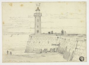 Dieppe, West Pier av Edward William Cooke