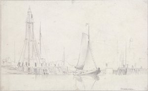 Enkhuysen av Edward William Cooke