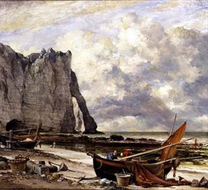 Etretat, Strand med bue av Edward William Cooke