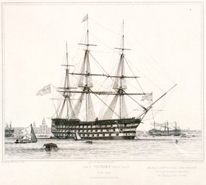 HMS #39;Vitory#39;, førsteklasses av Edward William Cooke