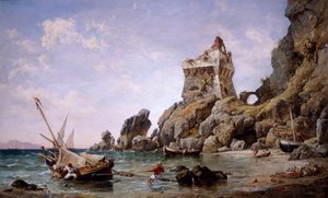 Salerno, Italia, 1849. av Edward William Cooke
