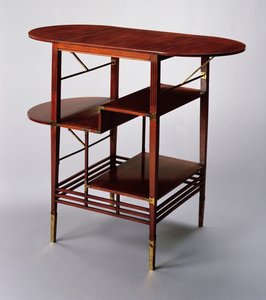 Sidebord, ca. 1872 (valnøtt og messing)