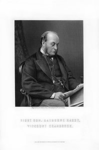 Gathorne Gathorne-Hardy, 1. jarl av Cranbrook, engelsk politiker, 1881.