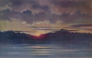 En aprilsolnedgang fra Hut Point, Looking West, 1911, 1913