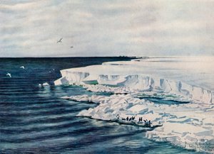 Den store isbarrieren, ser østover fra Cape Crozier, 4. januar 1911, 1913 av Charles Edward Wilson