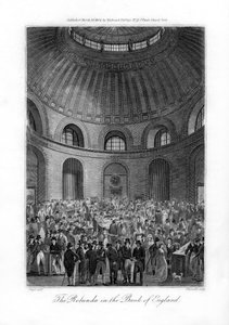Rotunden i Bank of England, London, 1804.