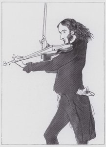 Nicolo Paganini av Edwin (after) Landseer