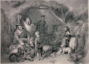 The Highland Whisky Still, gravert av Robert Graves, utgitt 1876 (gravering)