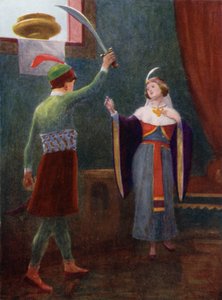 Han var i stort sinne og holdt sverdet i hånden av Edwin Arthur Norbury