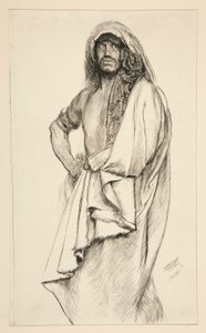 Aaron, fra Titus Andronicus av Edwin Austin Abbey