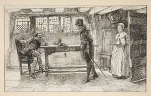 En uvelkommen besøkende - av Edwin Austin Abbey