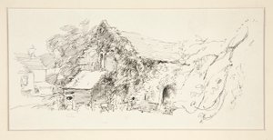 Arkitektstudie av Edwin Austin Abbey