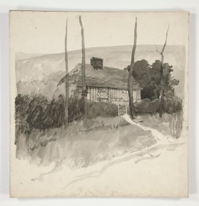Arkitektstudie av Edwin Austin Abbey