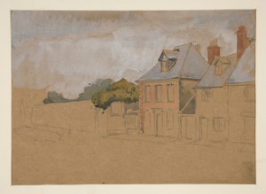 Arkitektstudie av Edwin Austin Abbey