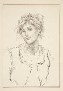Audrey, illustrasjon for Act V, Scene i, As You Like It av Edwin Austin Abbey