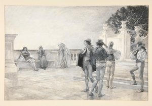 Balthazar synger: av Edwin Austin Abbey