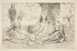 Før prinsessen av Edwin Austin Abbey