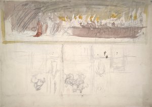 Komposisjonsstudie for av Edwin Austin Abbey