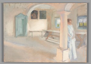 Komposisjonsstudie, for en oppmerksomhet av Edwin Austin Abbey