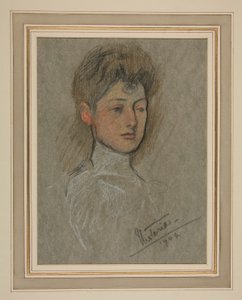 Kroning av Edward VII Portrett: Prinsesse Victoria Alexandra Olga Mary av Edwin Austin Abbey