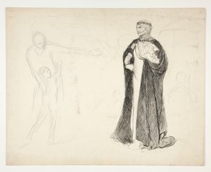 Tidlig studie for kong John av Edwin Austin Abbey