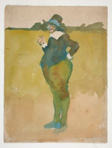 Feit mann i landskapet av Edwin Austin Abbey