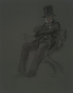 Figurstudie for av Edwin Austin Abbey