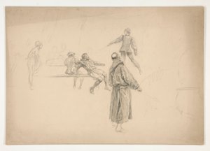 Figurtegning av Edwin Austin Abbey
