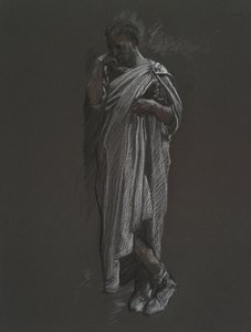 Figurstudie for av Edwin Austin Abbey