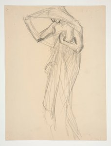 Figurstudie for av Edwin Austin Abbey