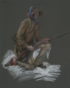 Figurstudie for av Edwin Austin Abbey