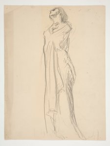 Figurstudie for av Edwin Austin Abbey