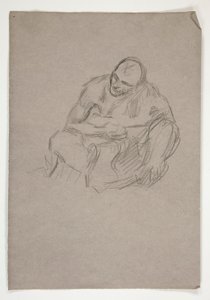 Figurstudie for av Edwin Austin Abbey